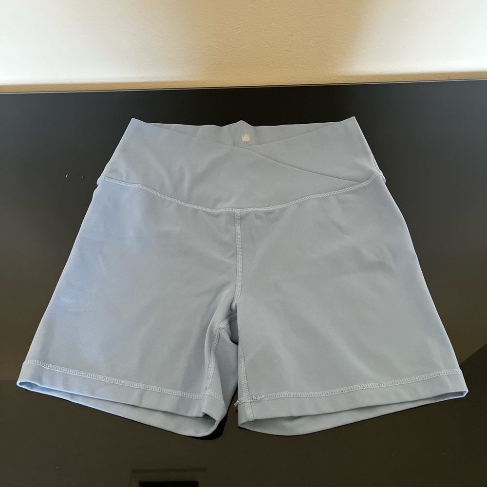 Yogalicious Women's Light Blue Bike Shorts